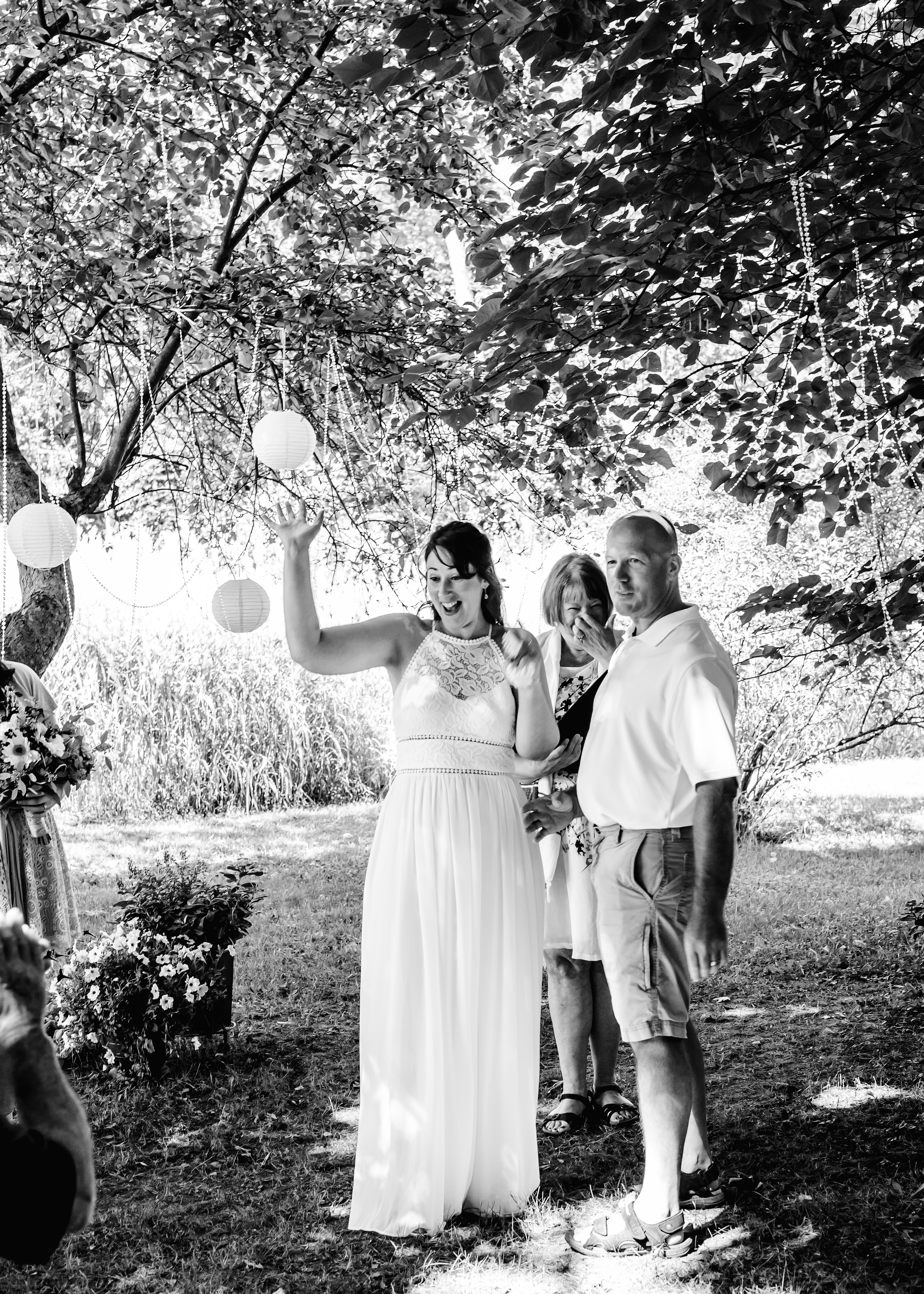 Happy couple just after the ceremony