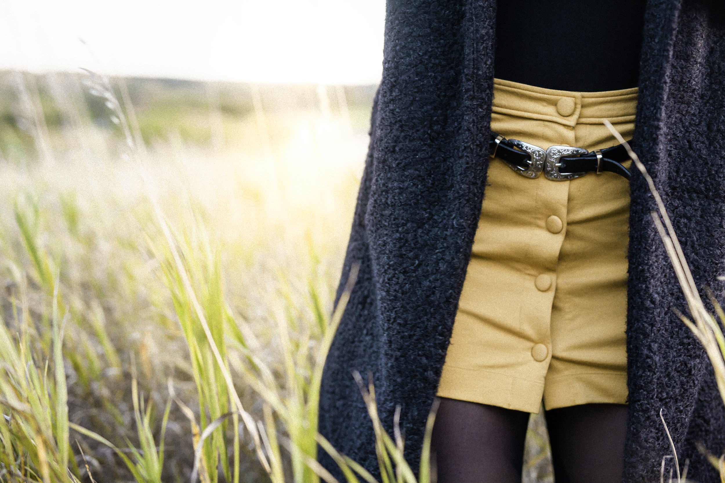 Detail of J's skirt and jacket