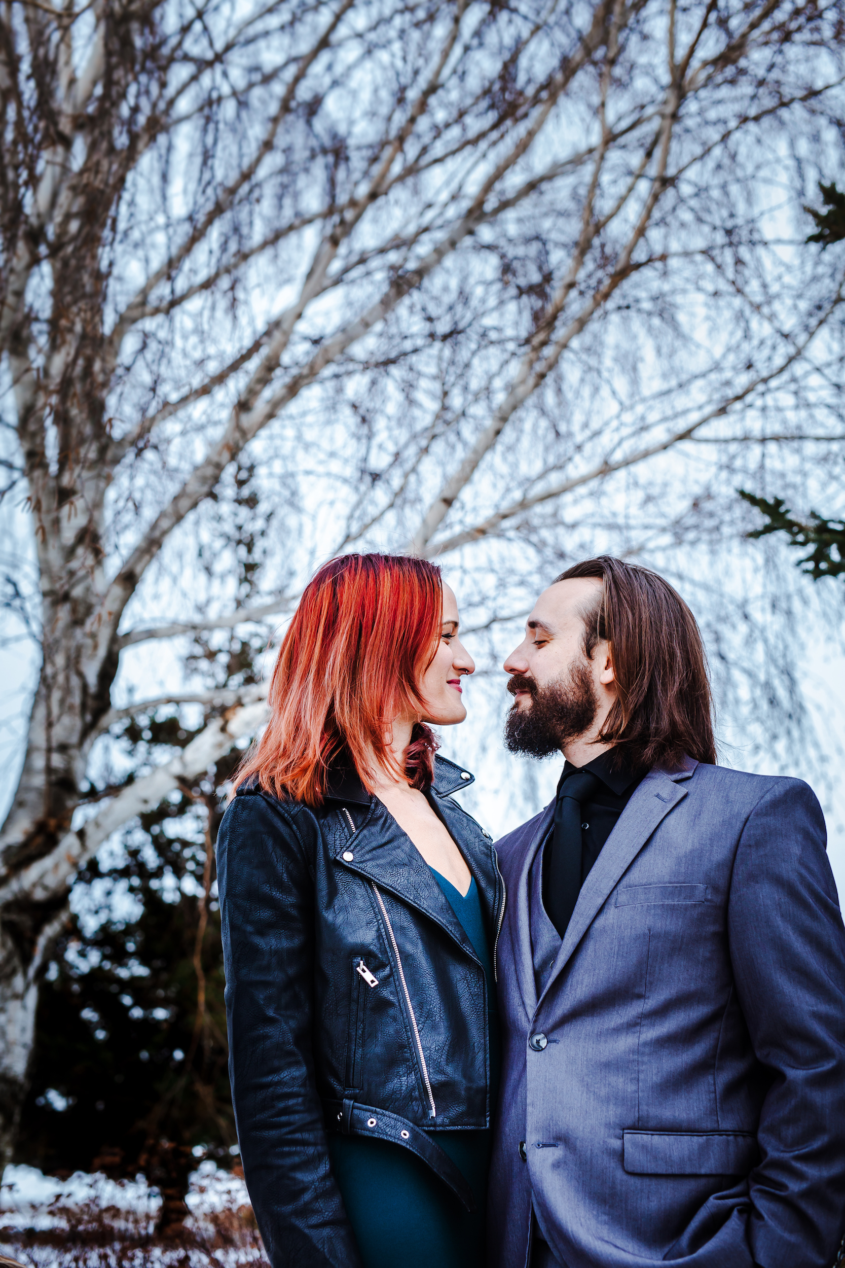 Couple Smiling at One Another