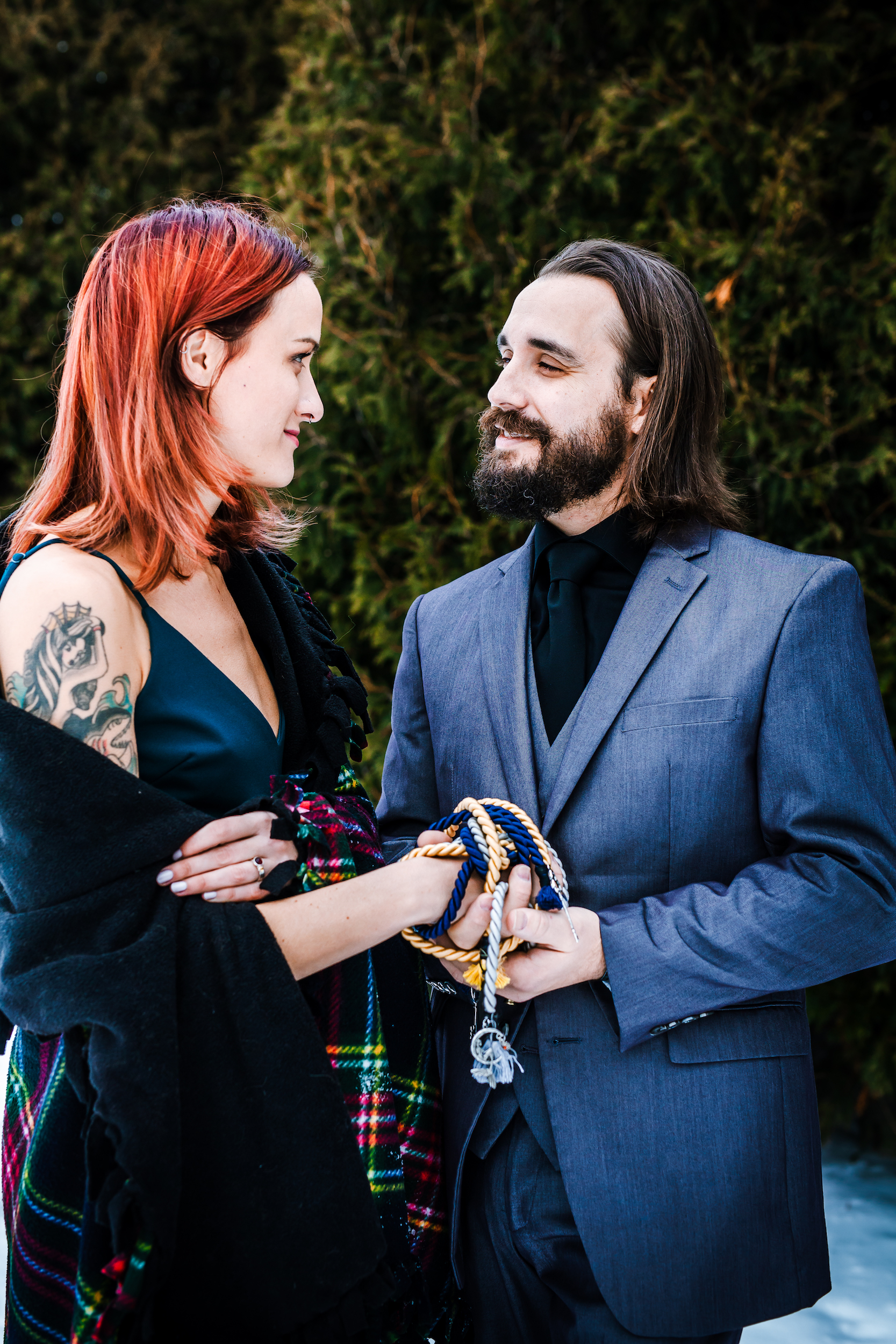 Couple Tying the Knot